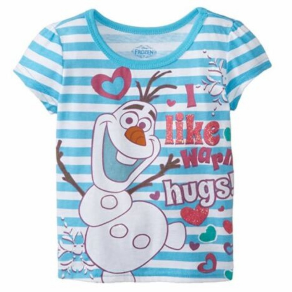 Disney Junior Girl's Frozen Olaf T-Shirt